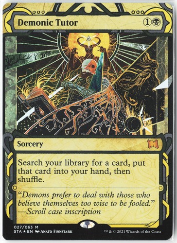 Demonic tutor foil - foil, m