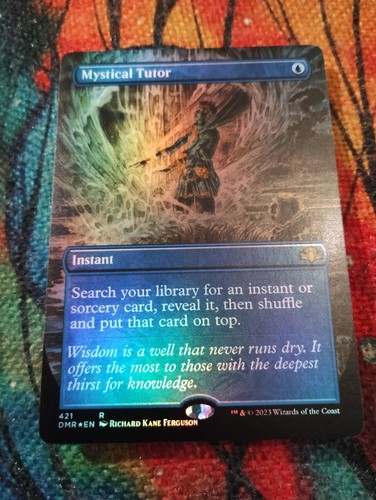 Borderless foil mystical tutor - mystical,