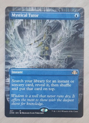 Mystical tutor borderless - borderless, 421