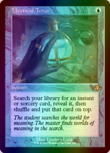 Mtg mystical tutor foil - mystical, retro