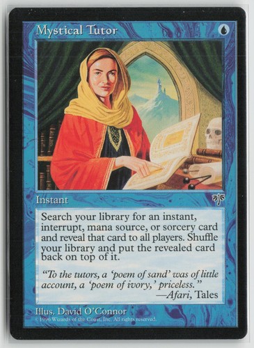 Mystical tutor lightly played - tutor,