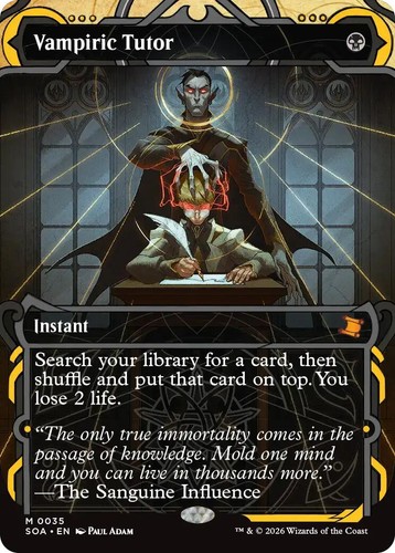 Vampiric tutor secrets - tutor, of