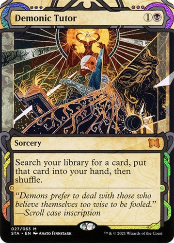 Magic mtg demonic - tutor, (foil